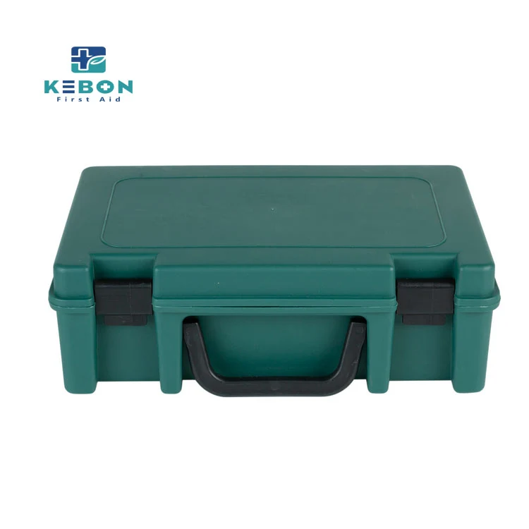 Green Plastic First Aid Kit