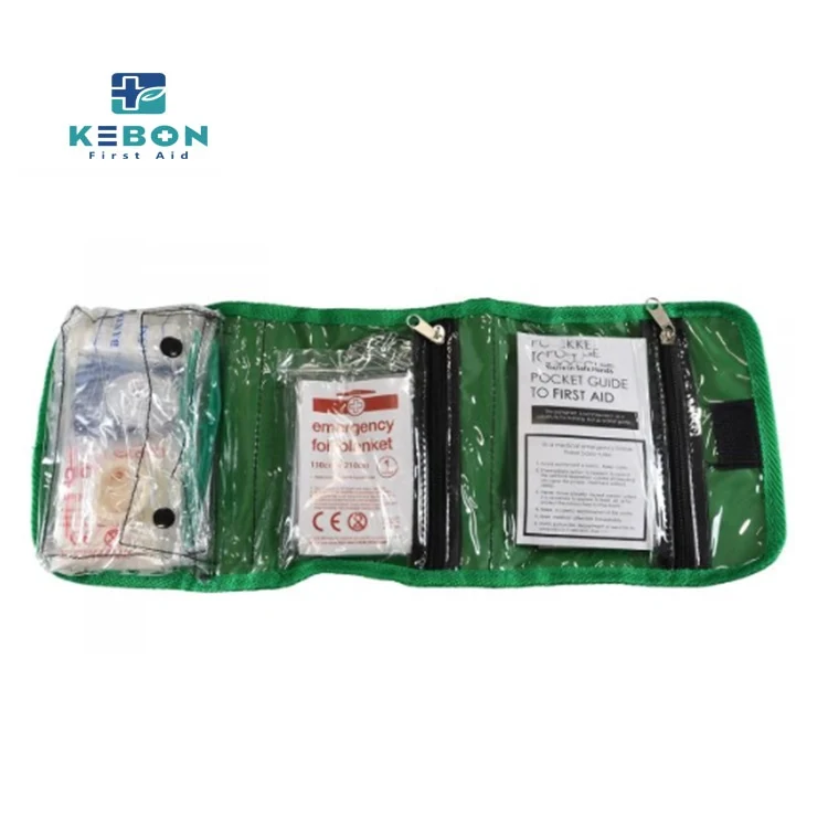 Foldable Green First Aid Kit