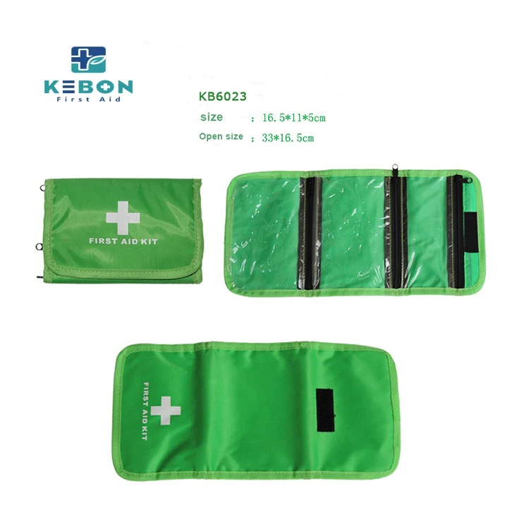 Foldable Green First Aid Kit