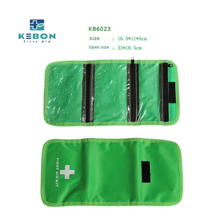 Foldable Green First Aid Kit