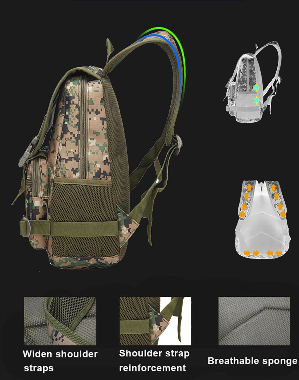 Tactical Dual-Shoulder First Aid Backpack