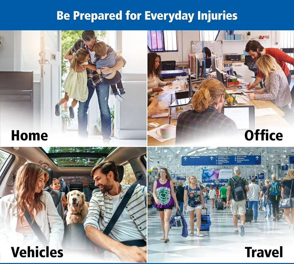 Blue Essential Home First Aid Kit