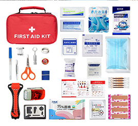 Introducing the Compact Home Red First Aid Kit – Customizable, Reliable, and Ready for Your Brand