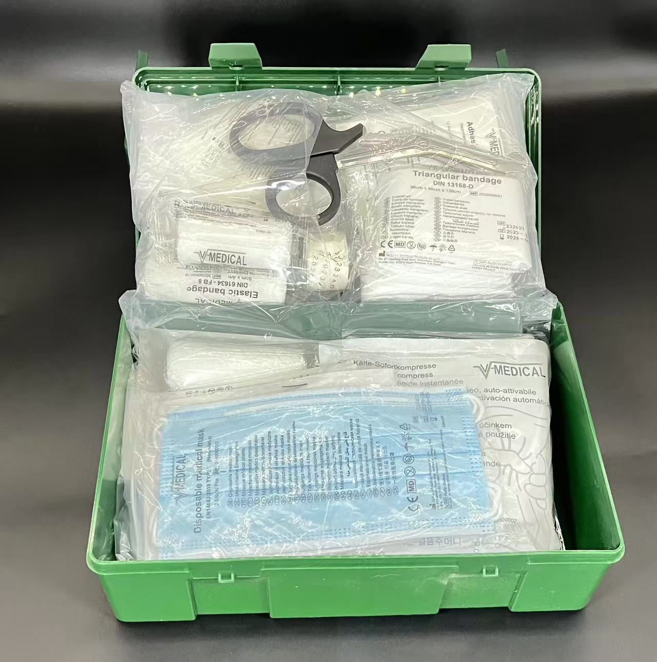 Workplace Medical First Aid Kit – MDR & DIN 13157 Compliant | Waterproof & Portable PP Case